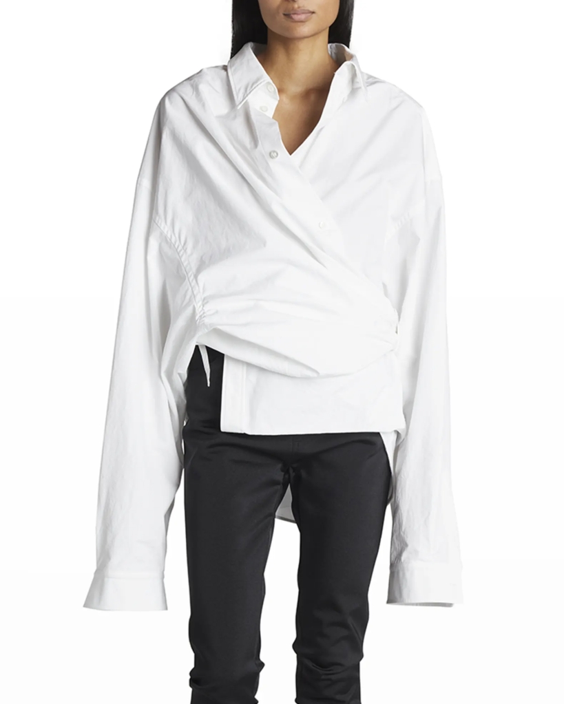 Balenciaga white shirt. Unusual button downs that are different to what everyone else has